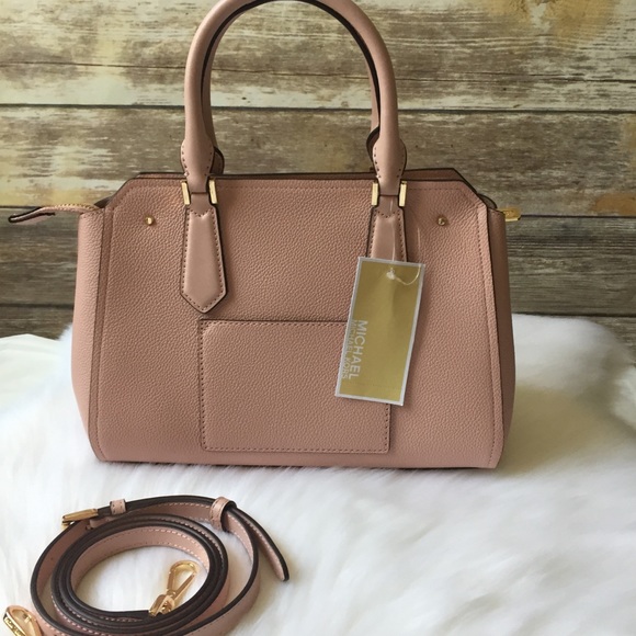 Michael Kors Hayes Medium messenger pink satchel - Picture 4 of 8